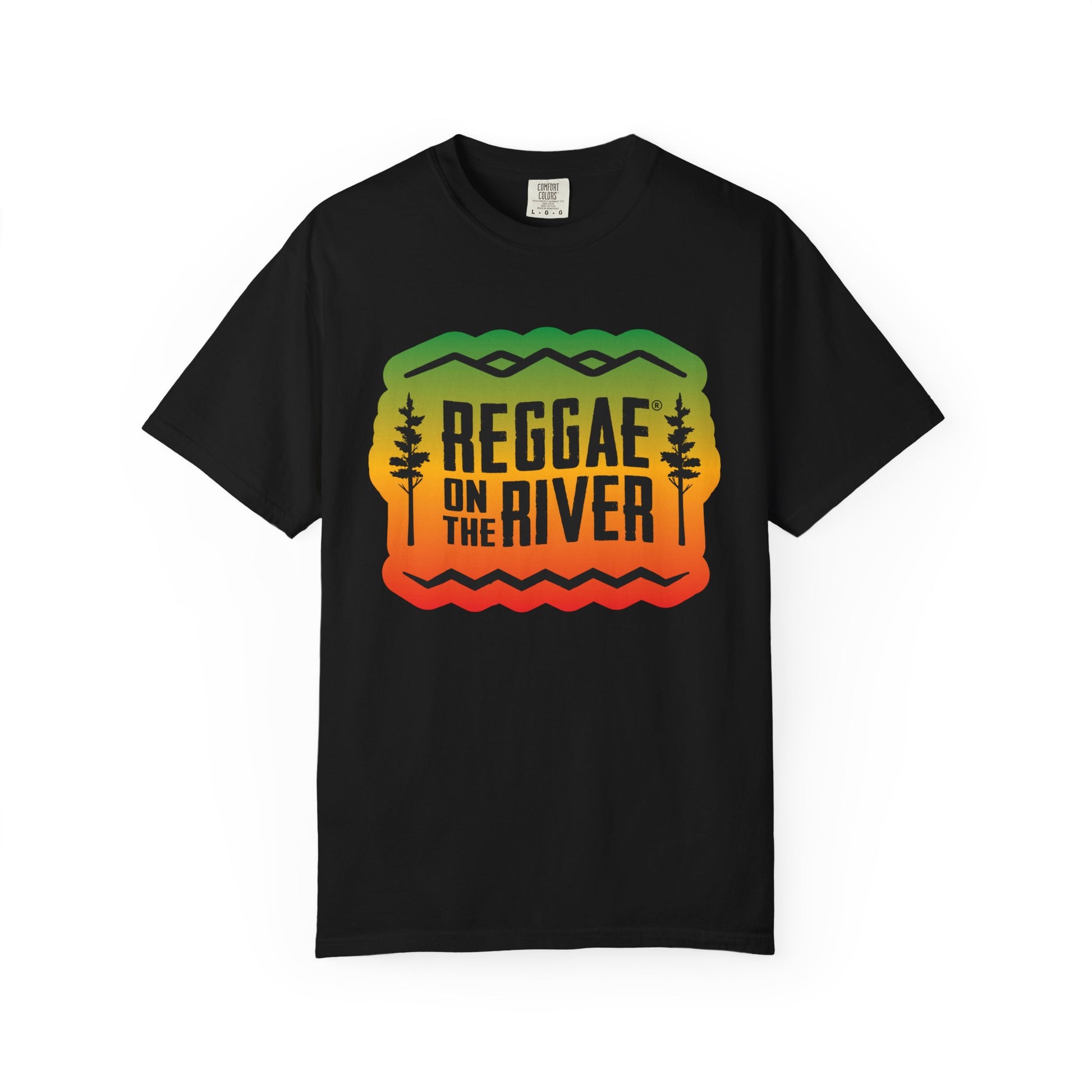 Reggae On The River Red Gold Green Logo Tee