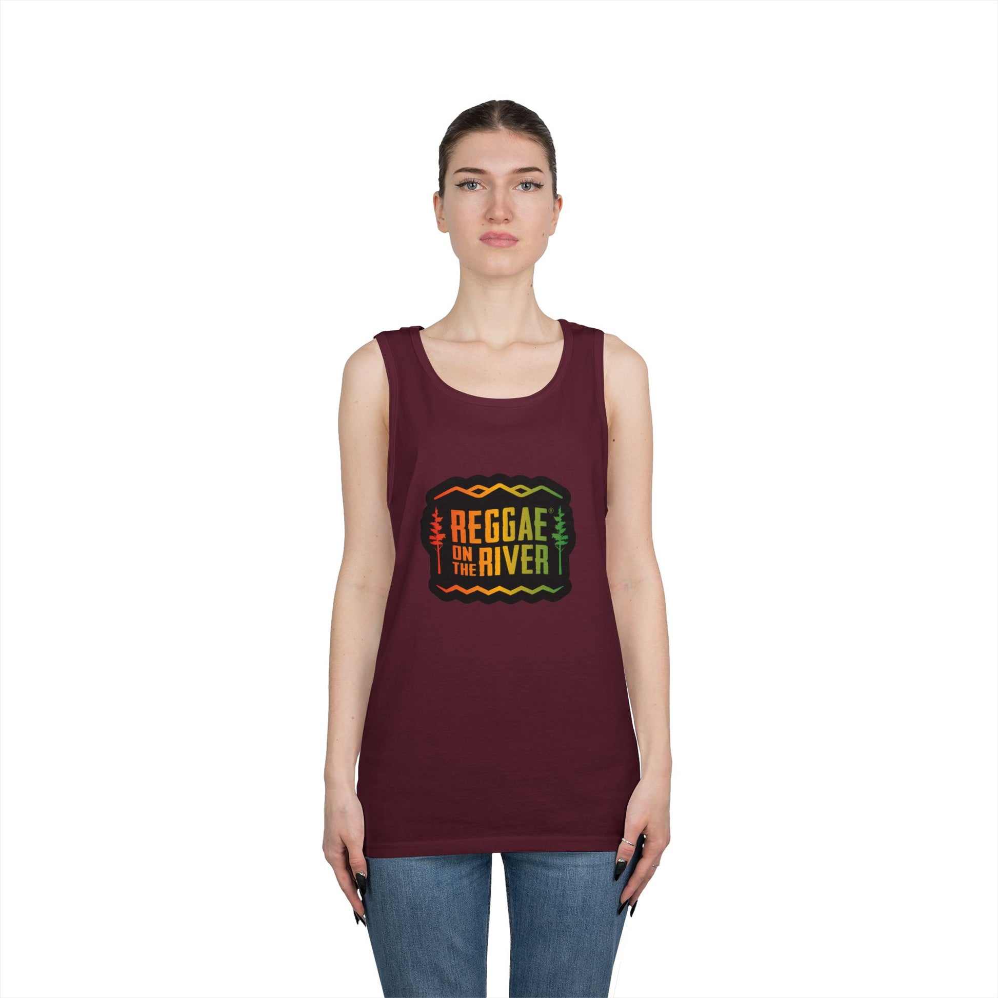 Reggae on the River Tank Top — Retro Rasta Music Festival Shirt
