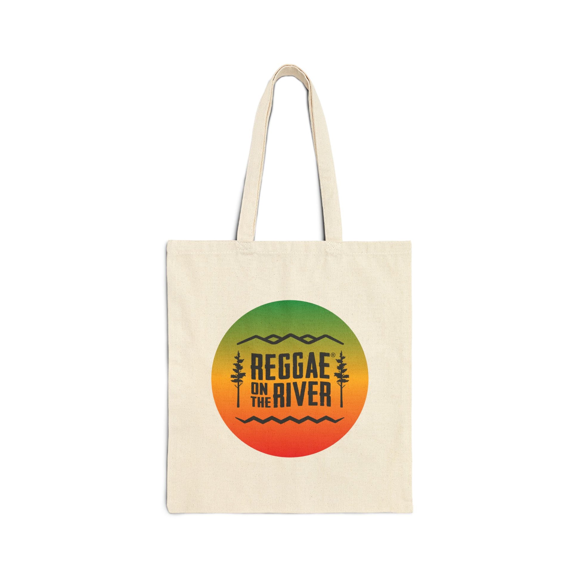 Reggae on the River Canvas Tote — Rasta Sunset Eco Grocery Bag