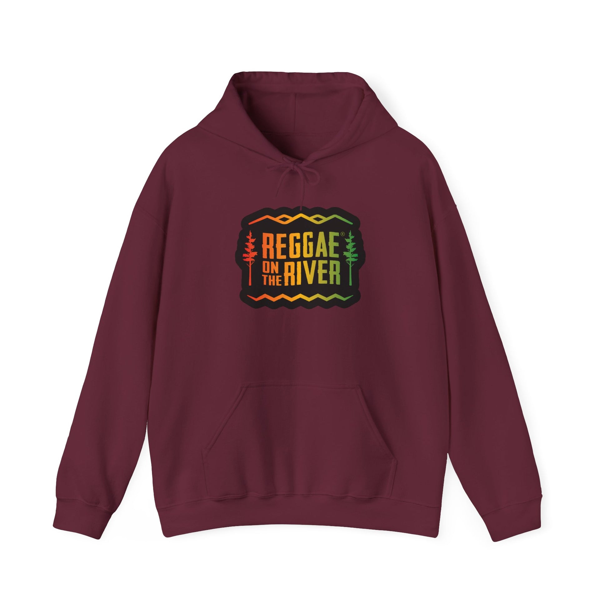 Reggae on the River Hoodie — Retro Rasta Music Festival Pullover