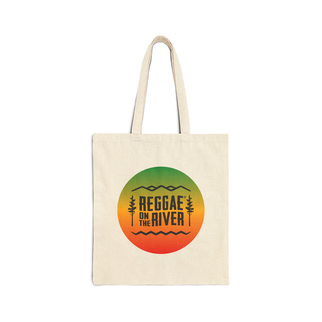Reggae on the River Canvas Tote — Rasta Sunset Eco Grocery Bag