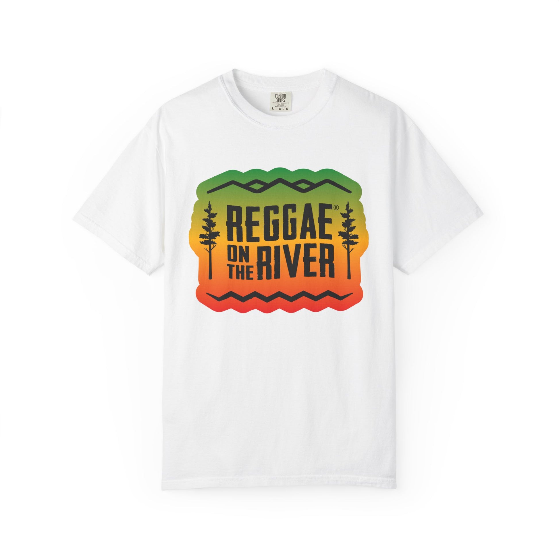 Reggae On The River Red Gold Green Logo Tee