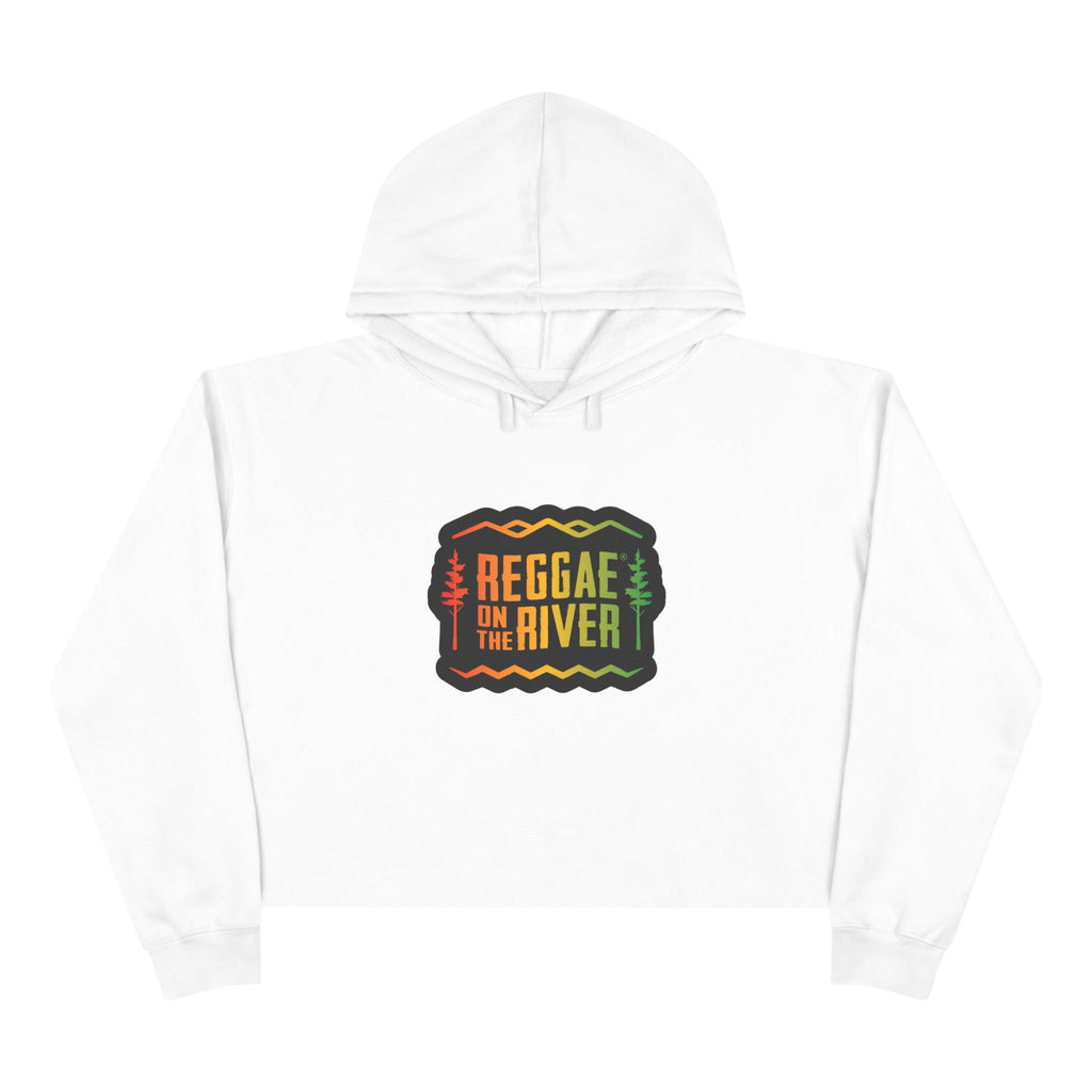 Reggae on the River Cropped Hoodie — Rasta Music Festival Crop Sweatshirt