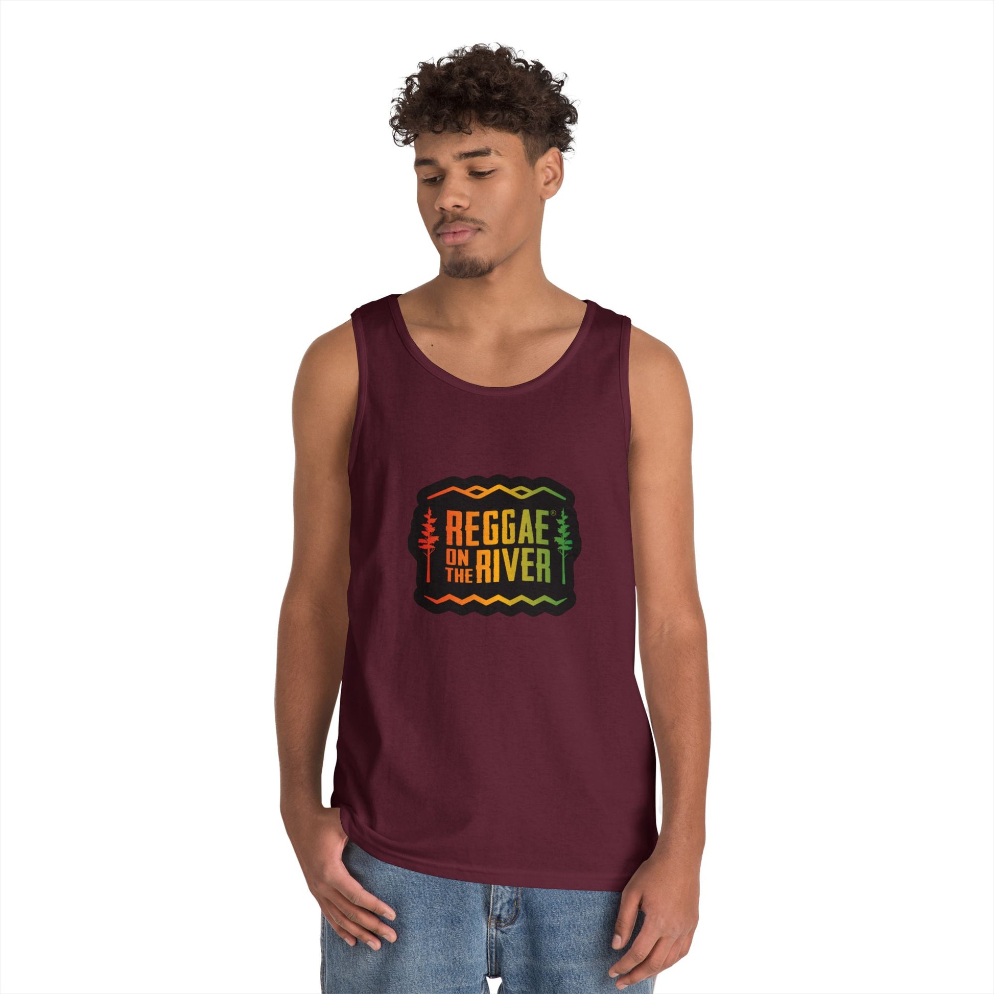 Reggae on the River Tank Top — Retro Rasta Music Festival Shirt