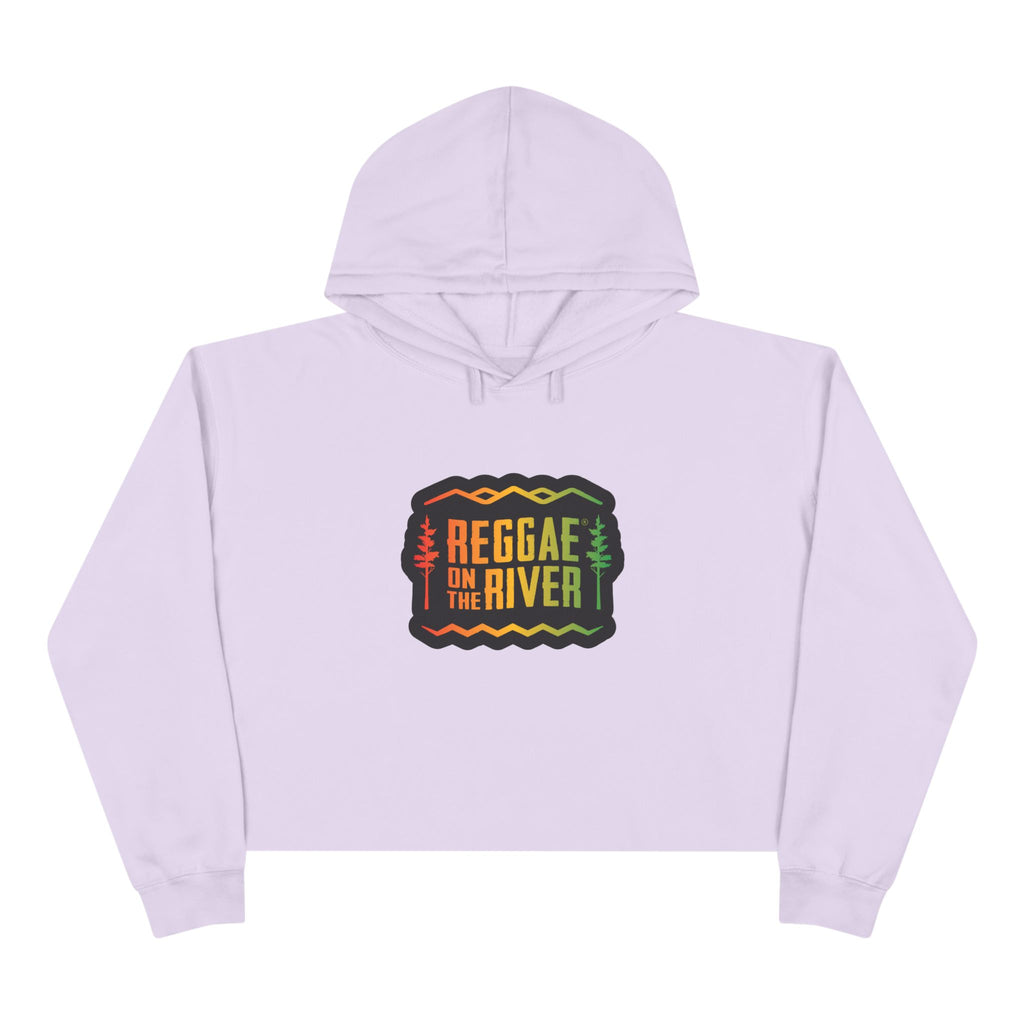 Reggae on the River Cropped Hoodie — Rasta Music Festival Crop Sweatshirt