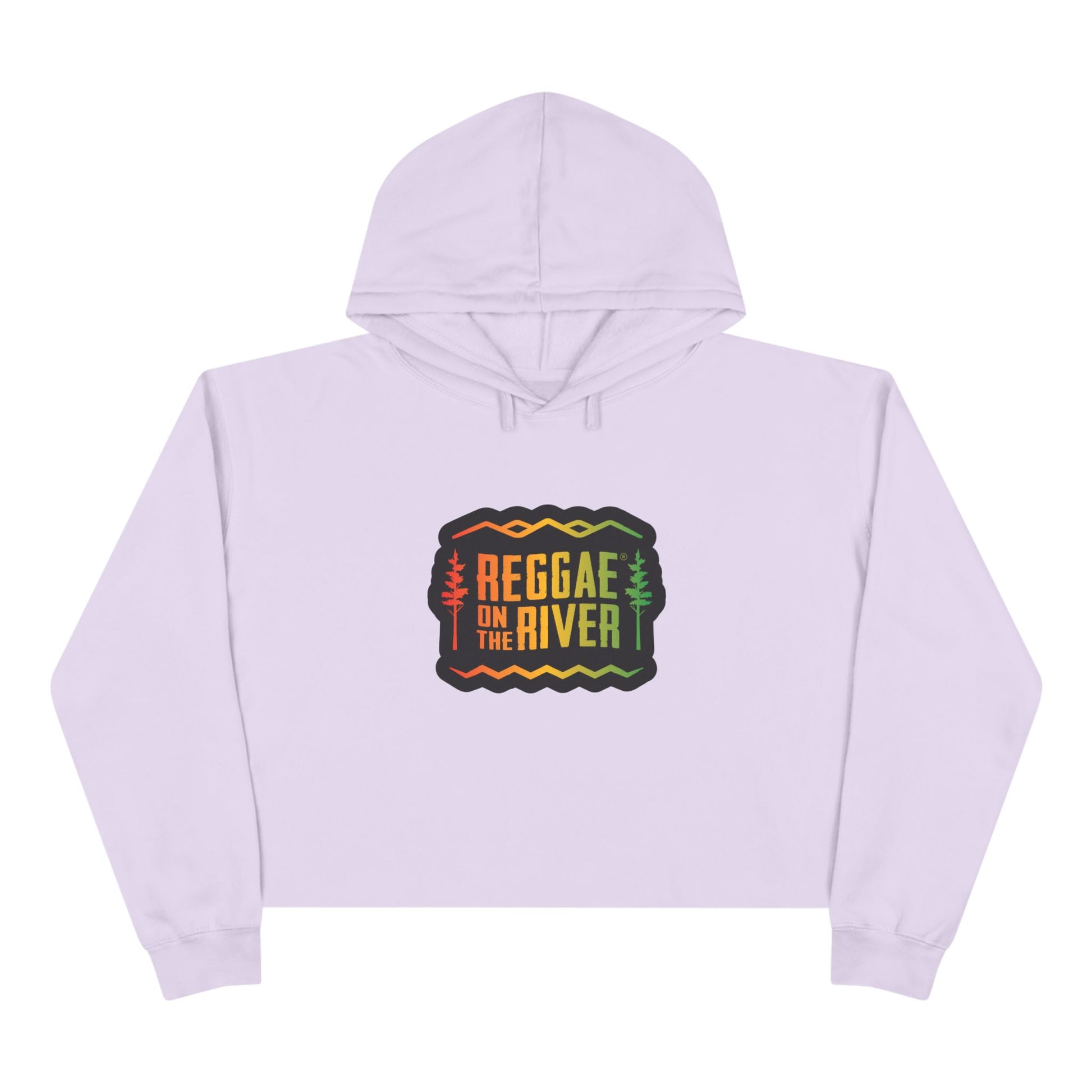 Reggae on the River Cropped Hoodie — Rasta Music Festival Crop Sweatshirt