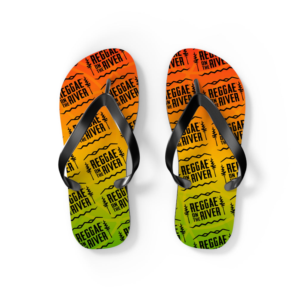 Reggae on the River Flip Flops — Rasta Sunset Beach Sandals