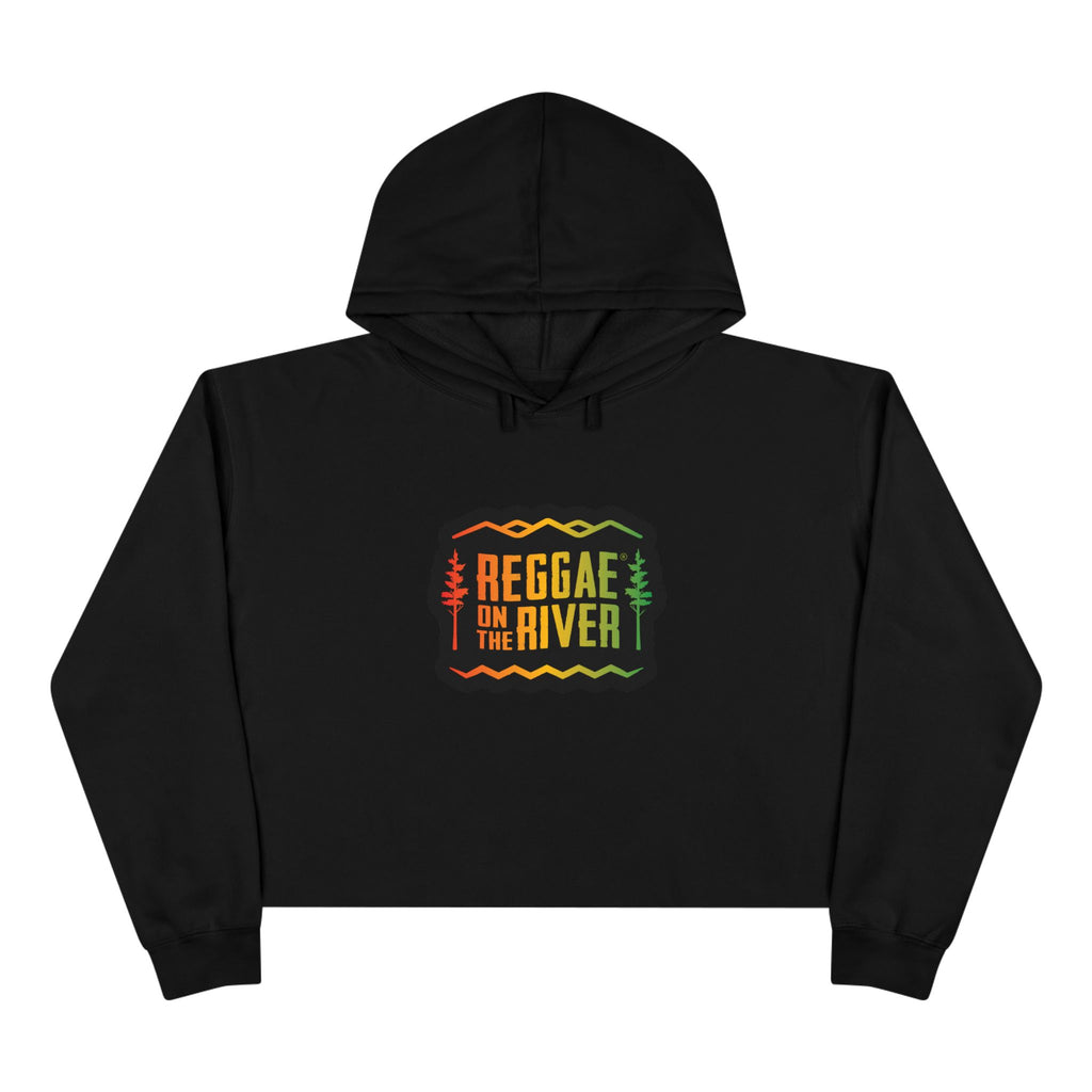 Reggae on the River Cropped Hoodie — Rasta Music Festival Crop Sweatshirt