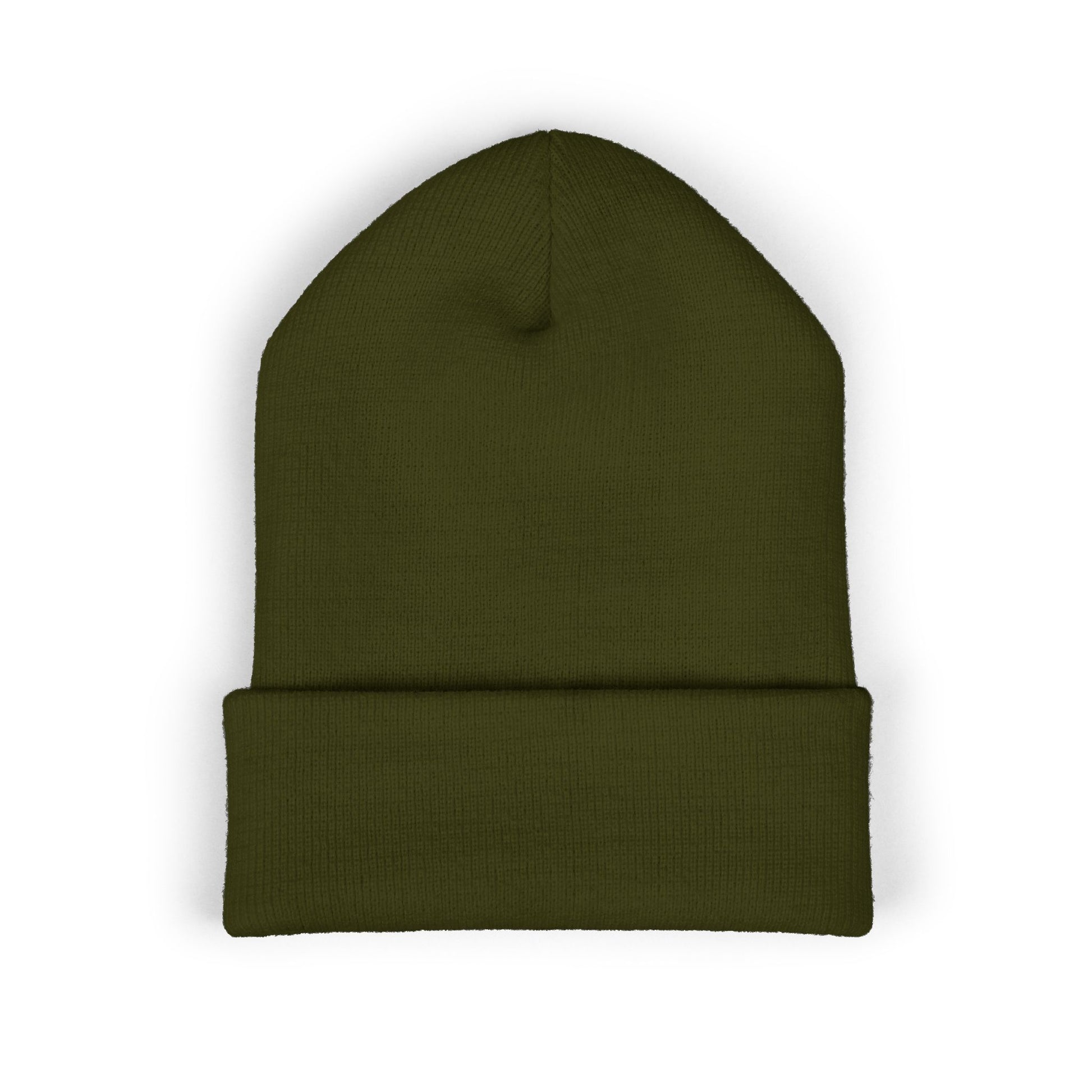 Embroidered Rasta Patch Beanie — Classic Cuffed Knit Hat