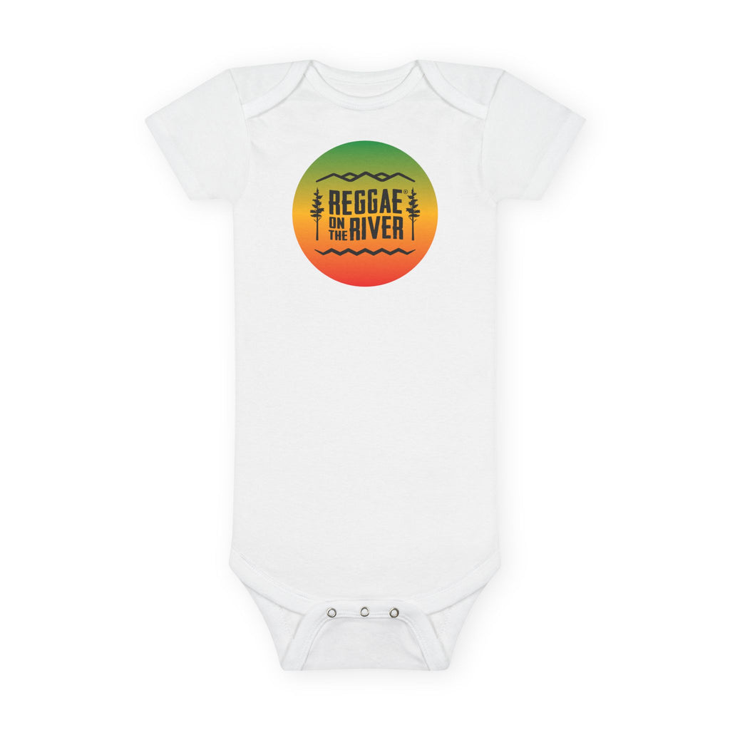 Reggae on the River Organic Baby Onesie — Retro Rasta Infant Bodysuit