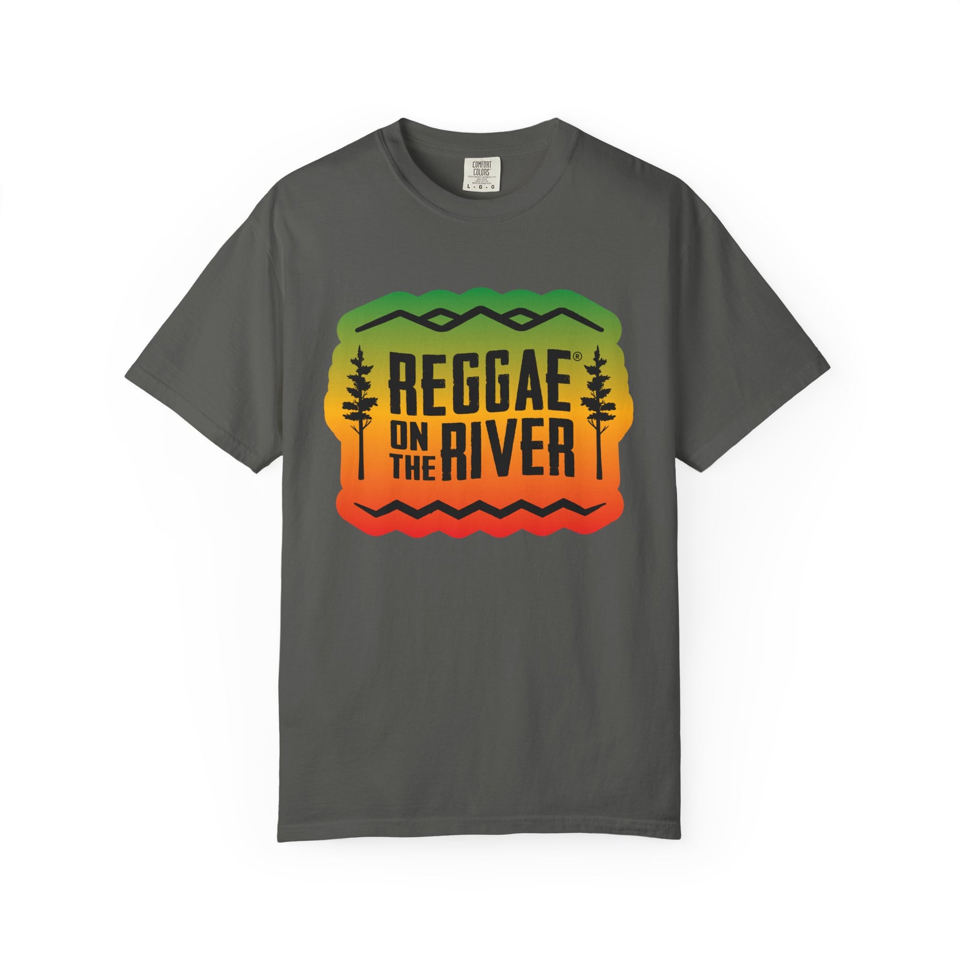 Reggae On The River Red Gold Green Logo Tee
