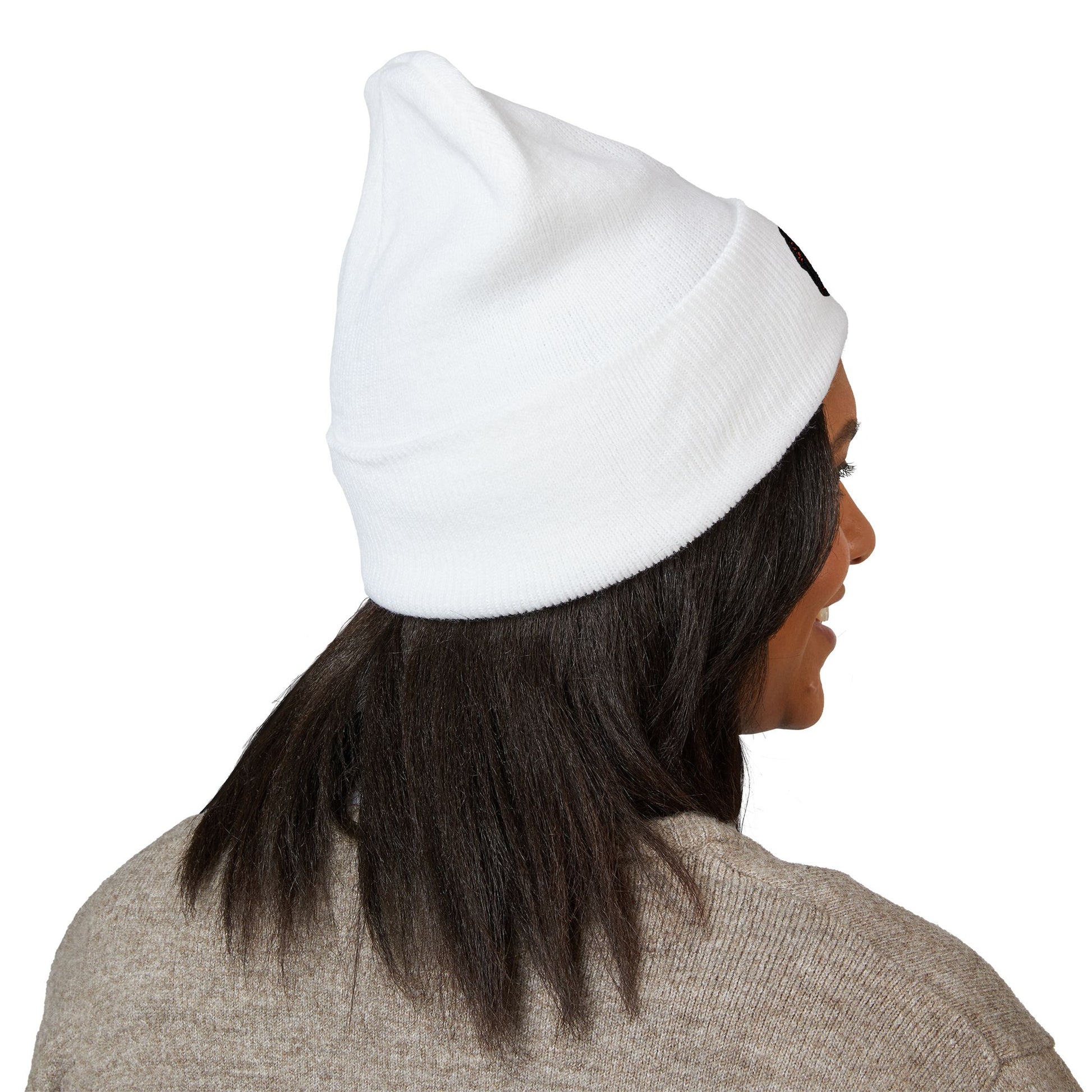 Embroidered Rasta Patch Beanie — Classic Cuffed Knit Hat