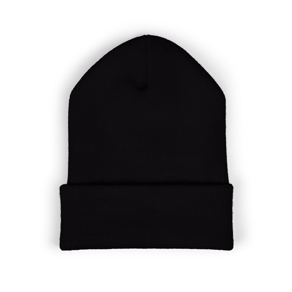Embroidered Rasta Patch Beanie — Classic Cuffed Knit Hat