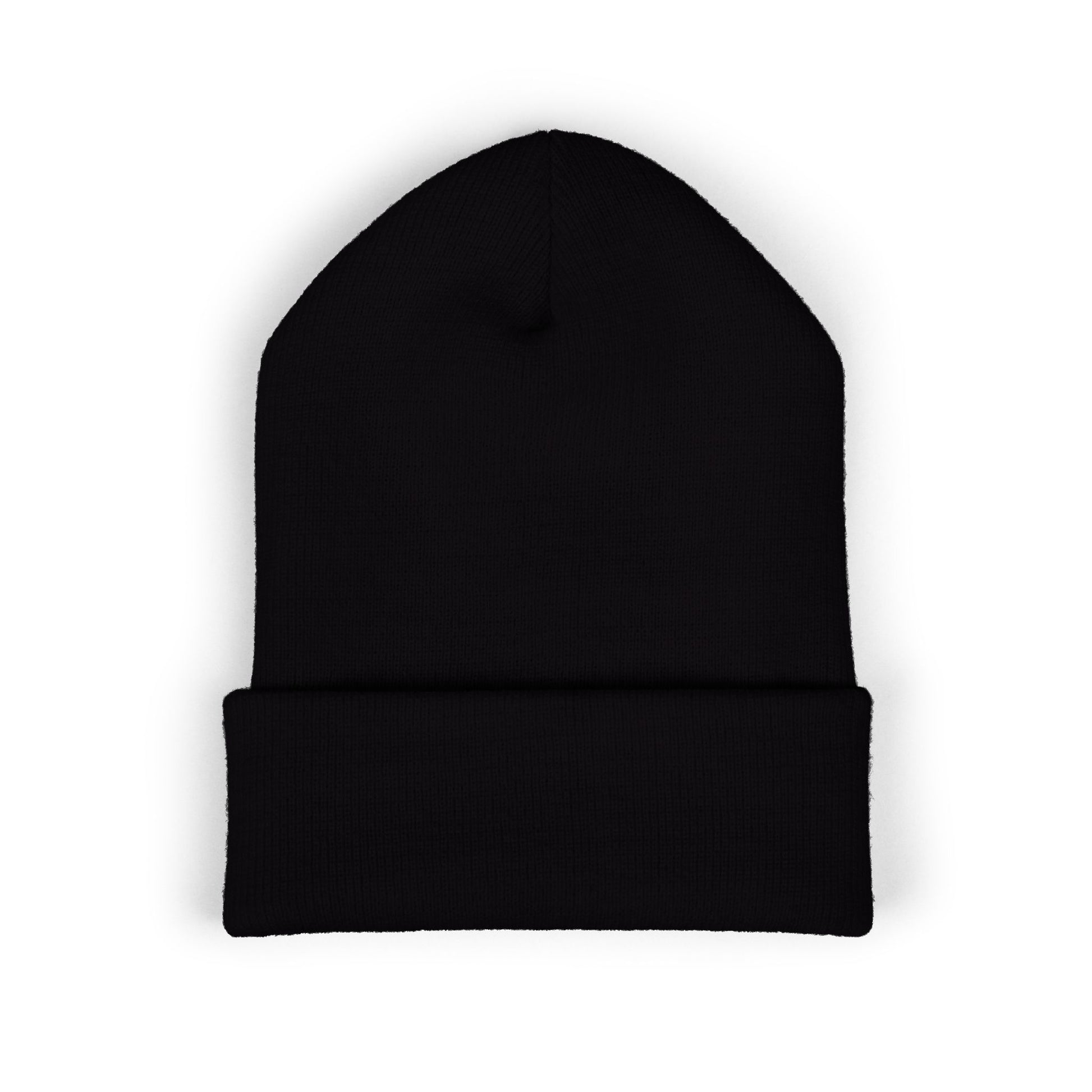 Embroidered Rasta Patch Beanie — Classic Cuffed Knit Hat
