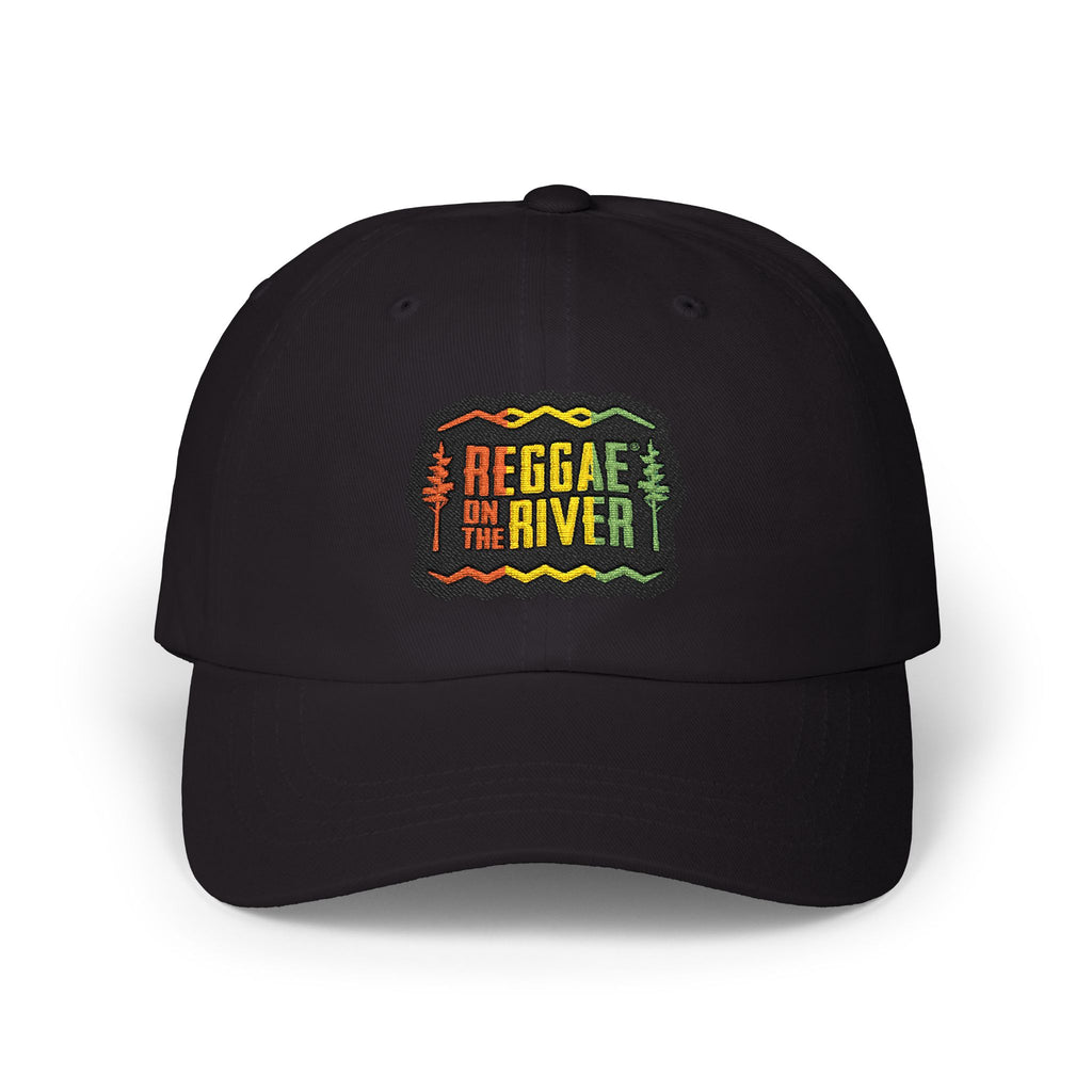 Reggae by the River Classic Dad Cap – Embroidered Rasta Music Hat