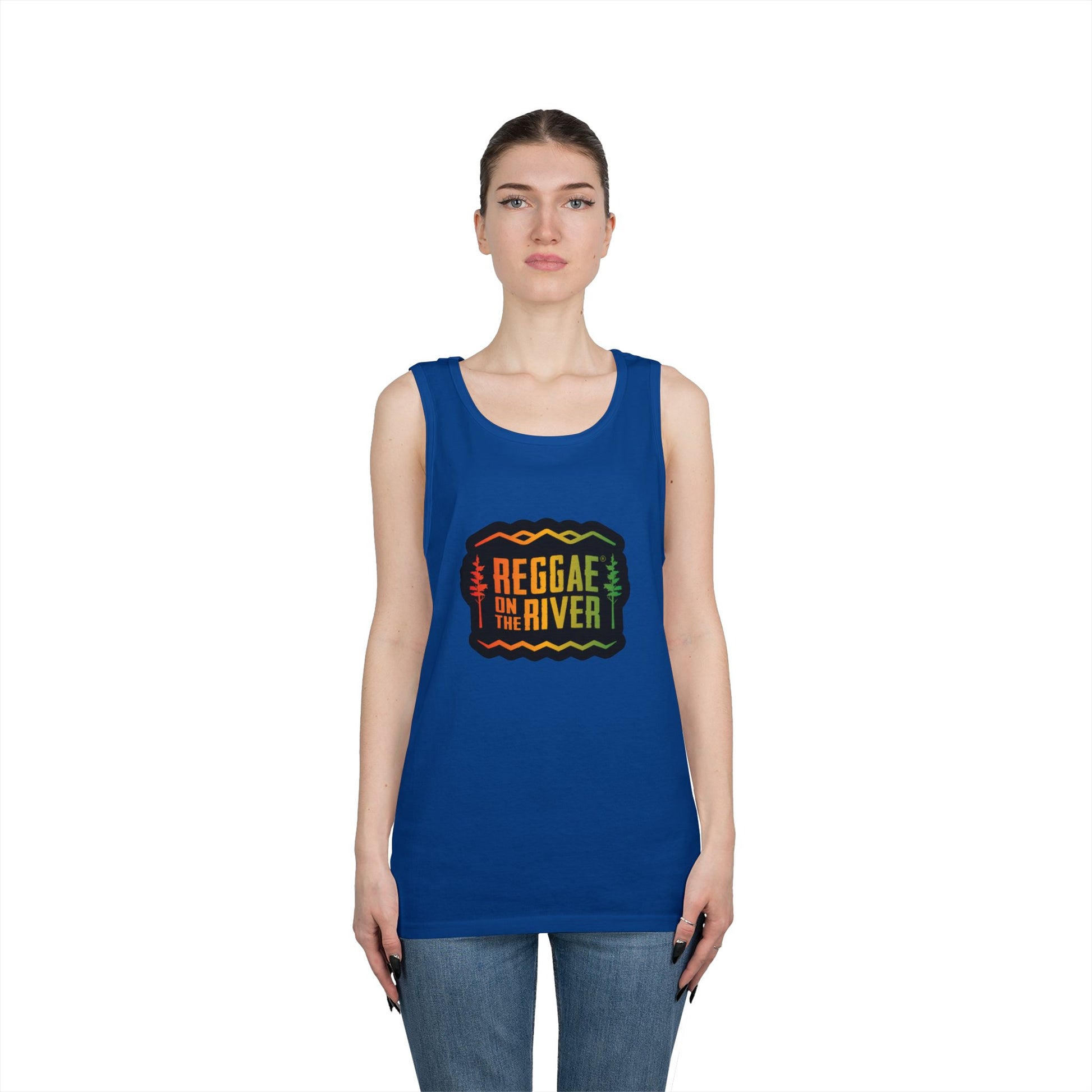 Reggae on the River Tank Top — Retro Rasta Music Festival Shirt