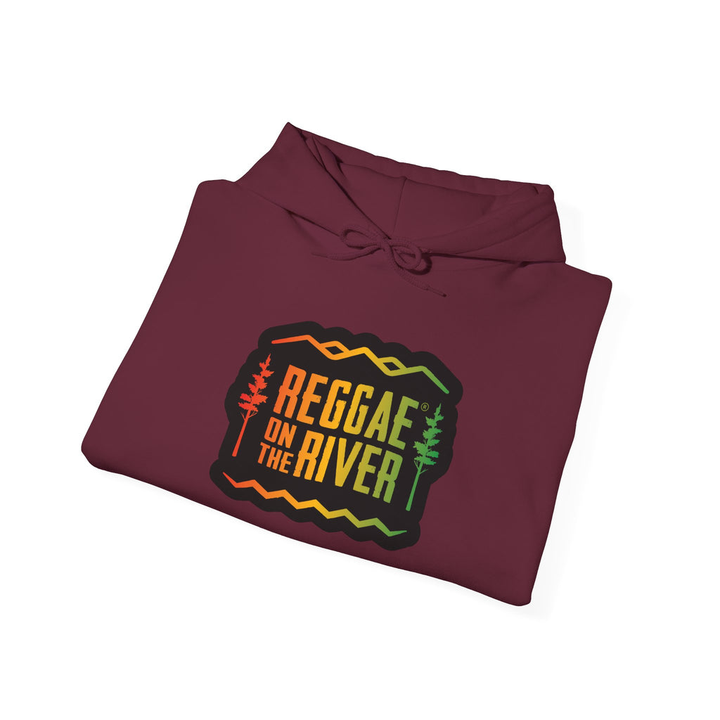 Reggae on the River Hoodie — Retro Rasta Music Festival Pullover