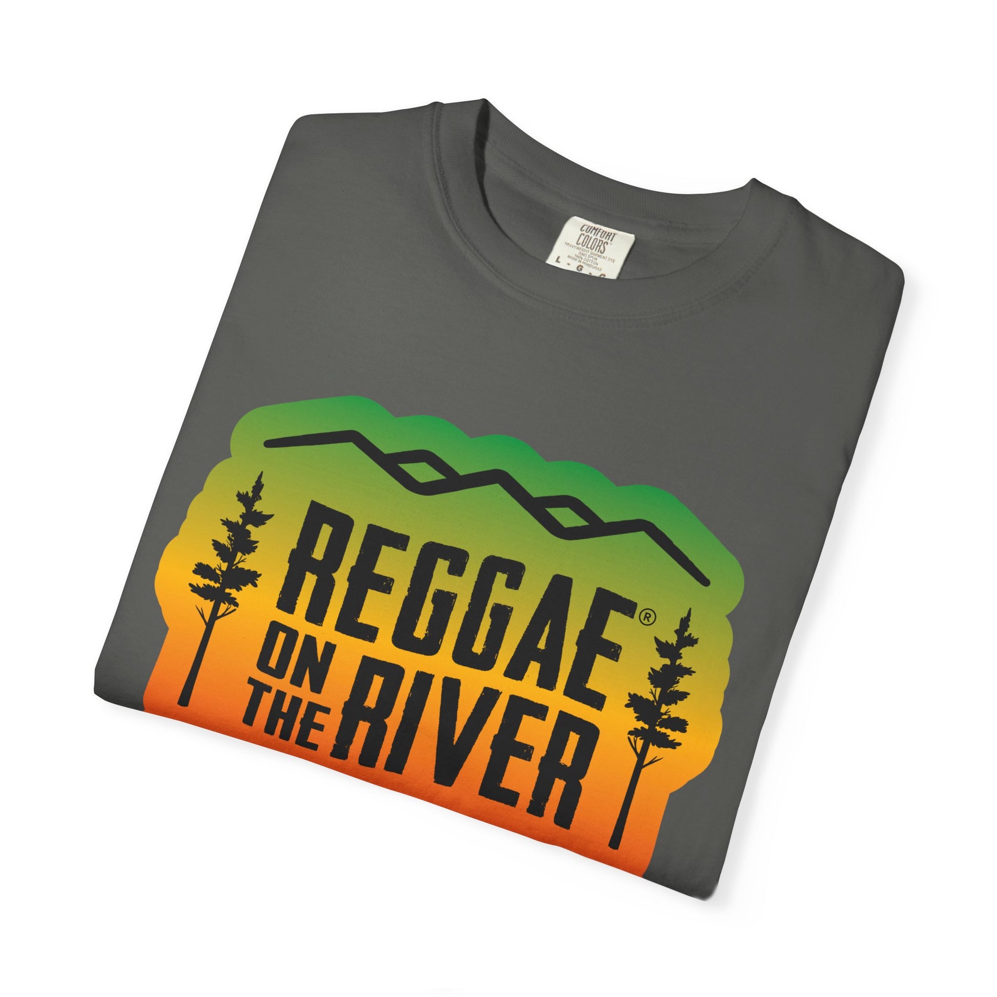 Reggae On The River Red Gold Green Logo Tee