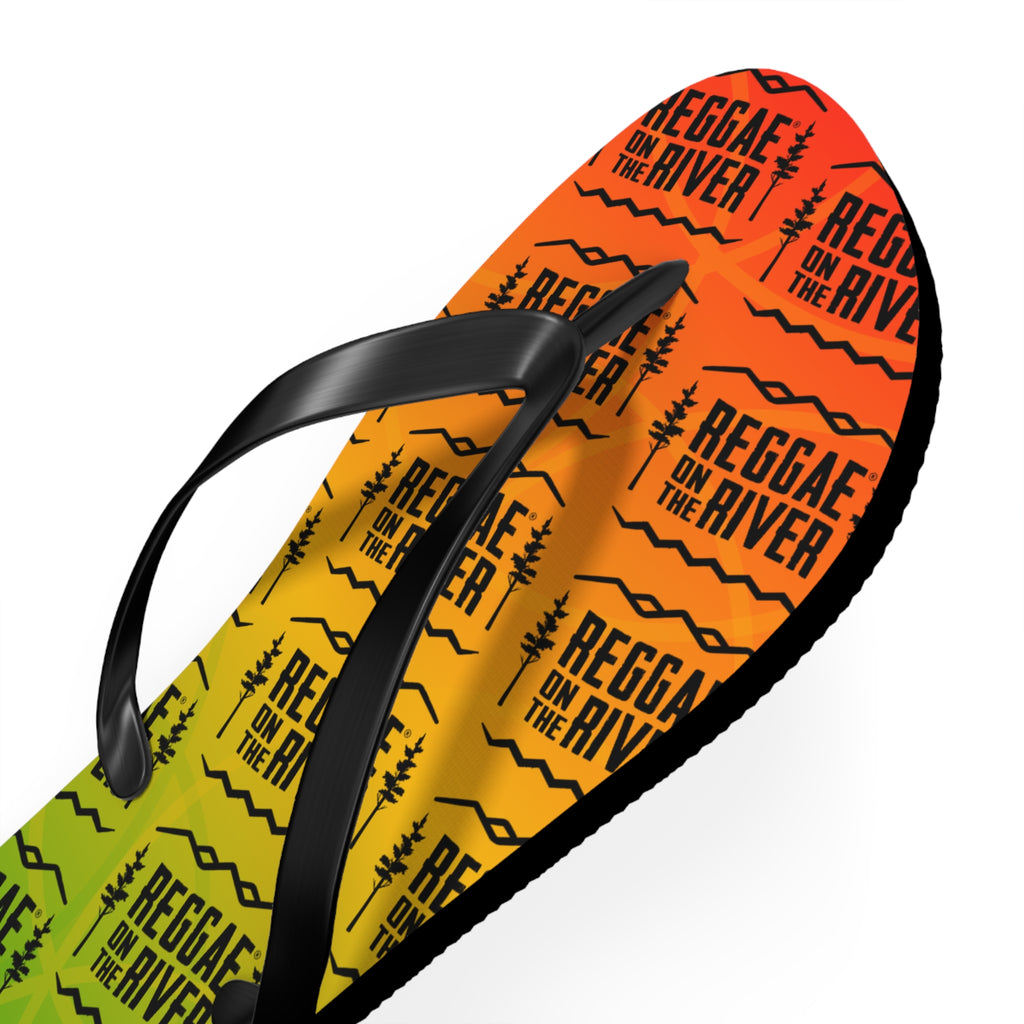 Reggae on the River Flip Flops — Rasta Sunset Beach Sandals