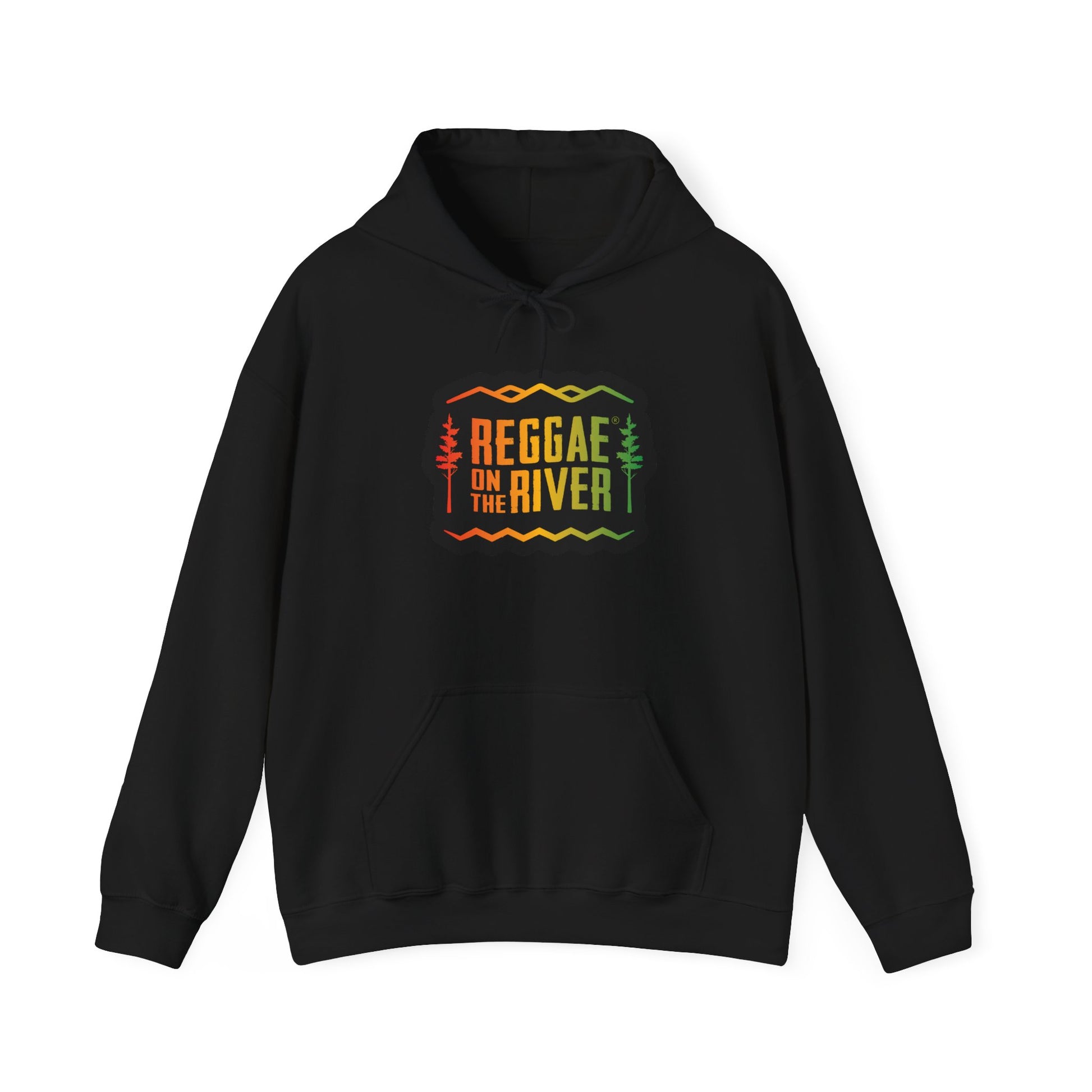 Reggae on the River Hoodie — Retro Rasta Music Festival Pullover