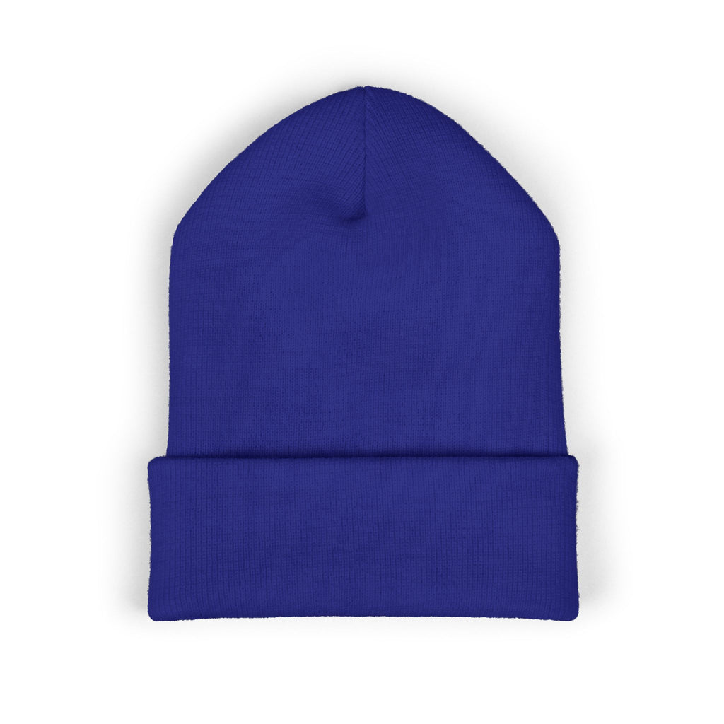 Embroidered Rasta Patch Beanie — Classic Cuffed Knit Hat