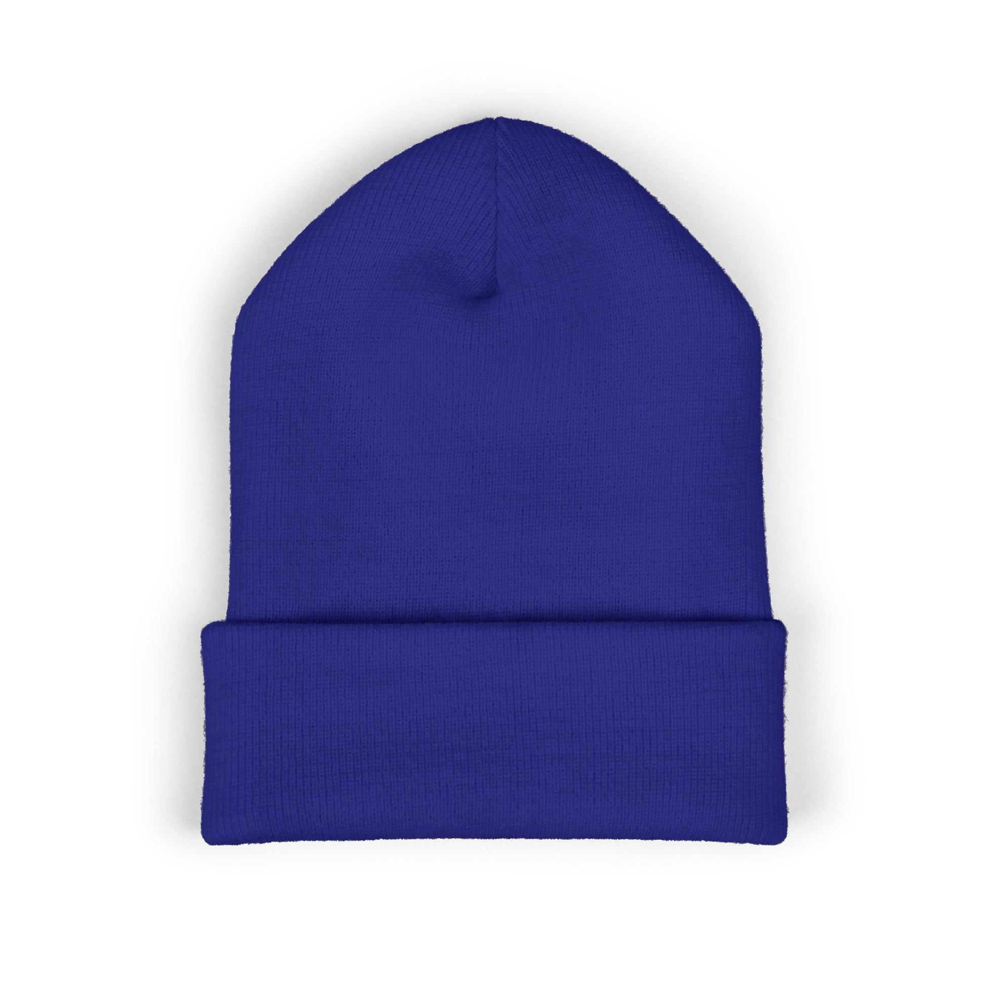 Embroidered Rasta Patch Beanie — Classic Cuffed Knit Hat